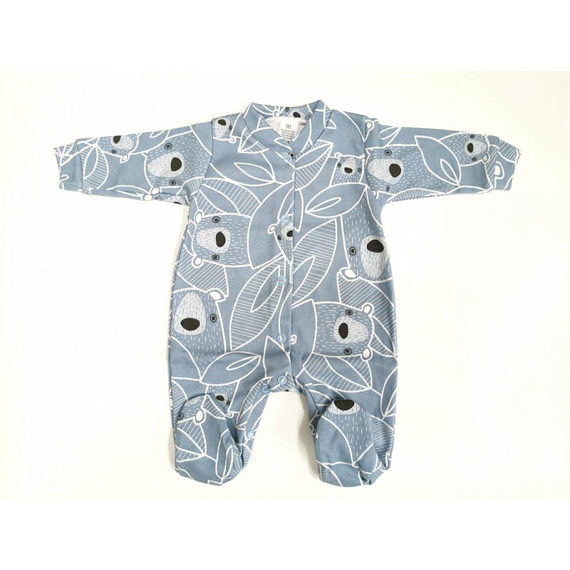 ZUZIA romper with long sleeve 62 size JEŽ 1729/62 blue bears