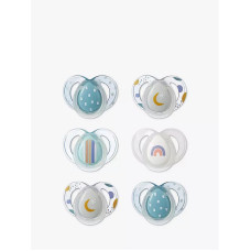 TOMMEE TIPPEE Closer to nature NIGHT TIME Silicone pacifier orthodontic shape 6-18m 2 pcs.