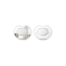 TOMMEE TIPPEE URBAN silicone pacifier orthodontic shape 0-6m 2 pcs. UNI