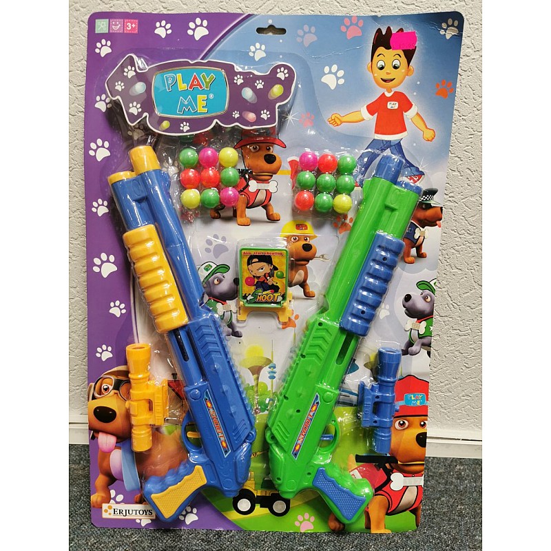 ERJUTOYS gun with balls 2pcs. JU10273 3+