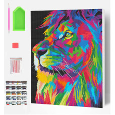 SPLAT PLANET Diamond painting 30x40cm LION, SP45577