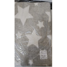 URGA cotton blanket 120x100cm STARS grey