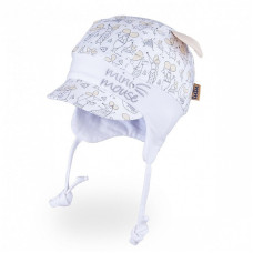 TUTU Hat 36-38 size, 3-005442 White-Beige