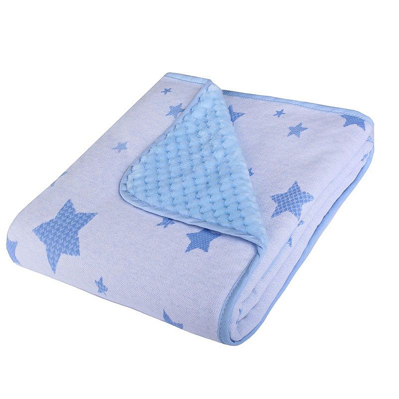 DUET BABY Pleds 80x90cm 3D+SOFT STARS, 684 zils