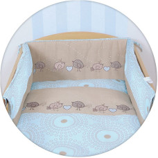 CEBABABY bed linen 3 pieces 135x100sm LUX BIRDIES BROWN