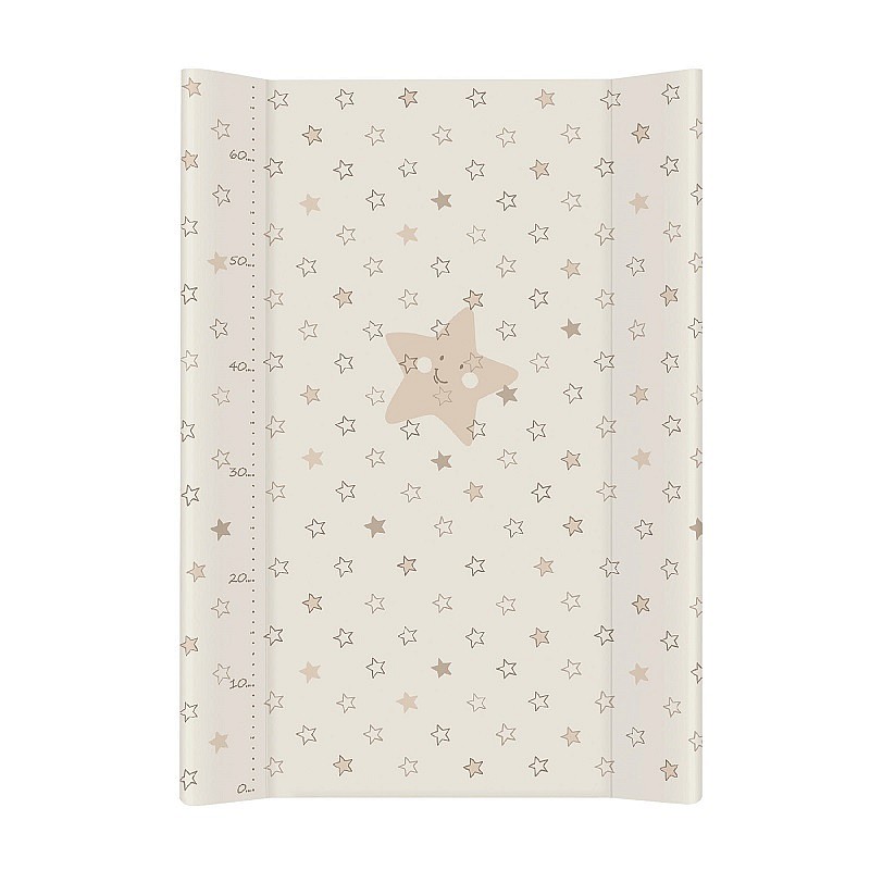 CEBABABY Soft changing mat short 70x50cm STARS BEIGE W-102-066-111