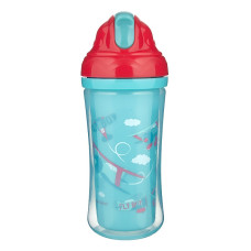 CANPOL BABIES Sport Cup with Silicon Flip Top Straw 260ml 74/052 Planes