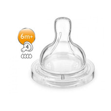 PHILIPS AVENT Anti-colic silicone teats 6+ (2pcs.) SCF634/27