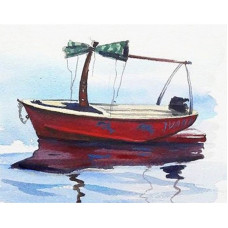 TSVETNOY Diamond painting 40x50cm Boat in Calm Waters, LG085e