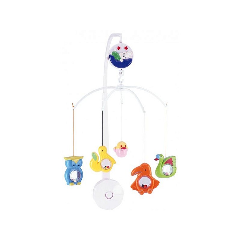 CANPOL BABIES Musical roundabout with plastic toys Bird paradise 2/908