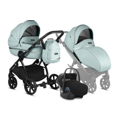 TUTIS UNO3+ Leather Edition universal stroller 3in1, 196 Light Mint