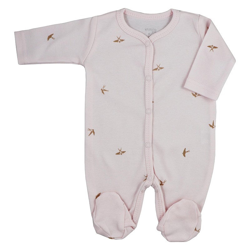 KOALA Swallows Romper with long sleeves 56 size 10-054 pink