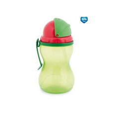 CANPOL BABIES bottle with a drinking straw 370ml green 12m + 56/113