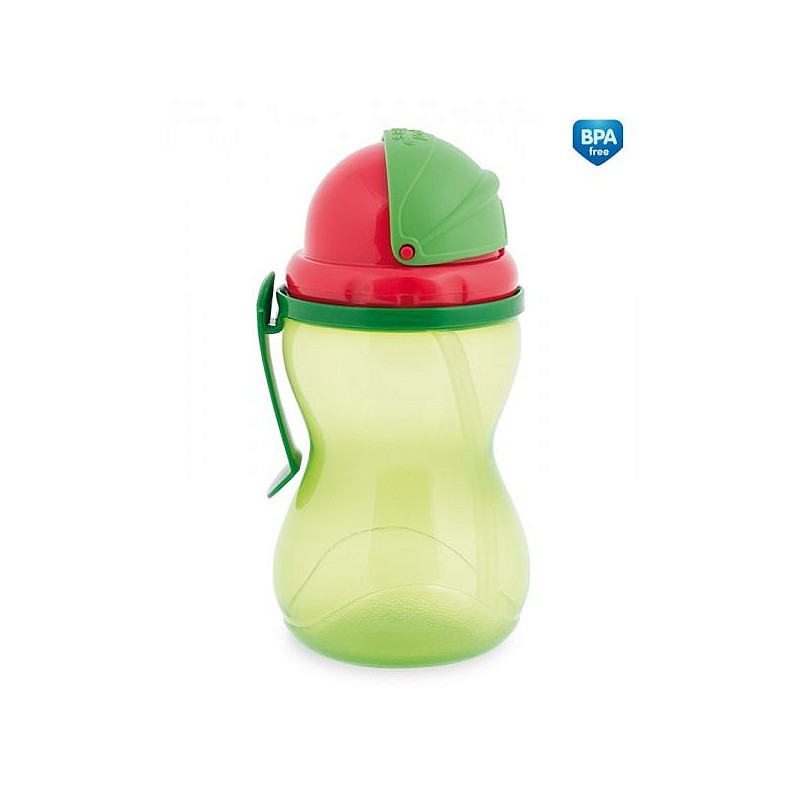 CANPOL BABIES bottle with a drinking straw 370ml green 12m + 56/113