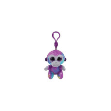 TY Beanie Boos Toy - Keychain ZURI - multicolored monkey clip 10cm, TY36561