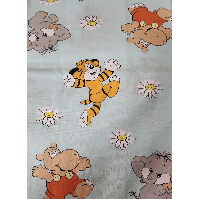 URGA Bed line of 3 parts 135x100cm, SAFARI ANIMALS&DAISIES SALE