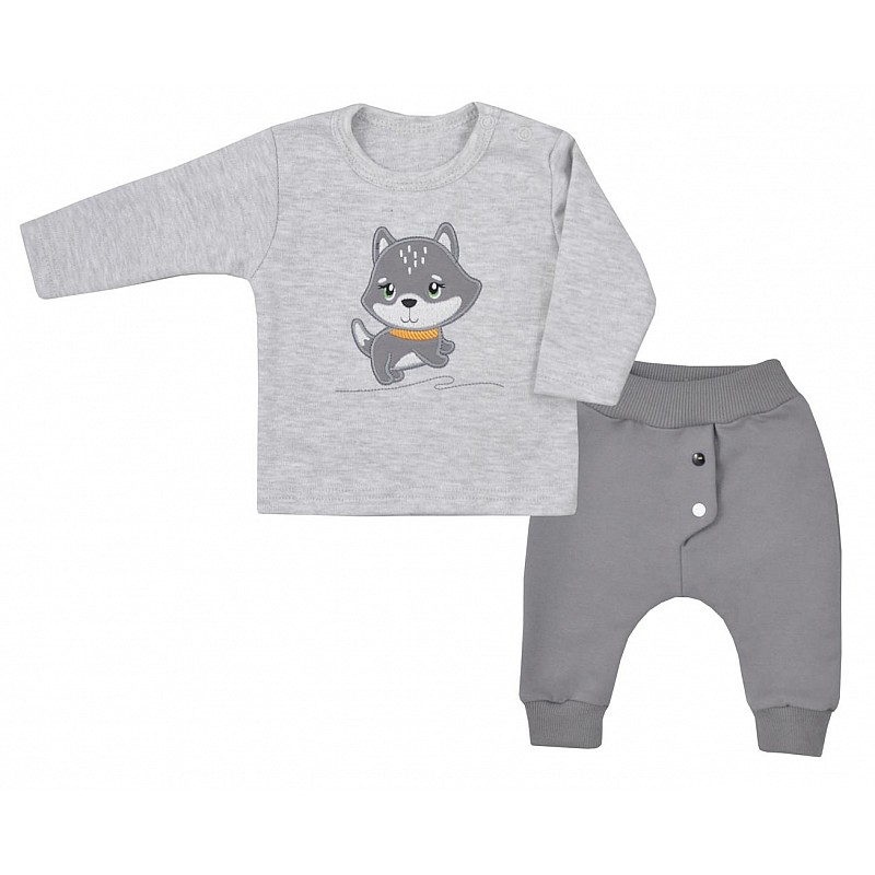 KOALA DOGGY pants with the shirt 80 size AM1-215 gray