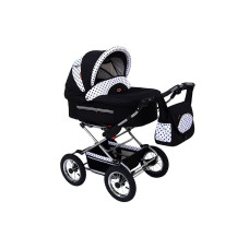 Baby Fashion FANARI Universal stroller 3in1, 119 Black + dots