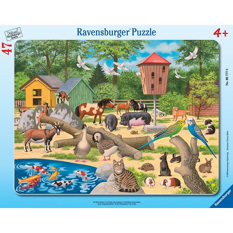 RAVENSBURGER Frame puzzle 47el. Zoo R06777