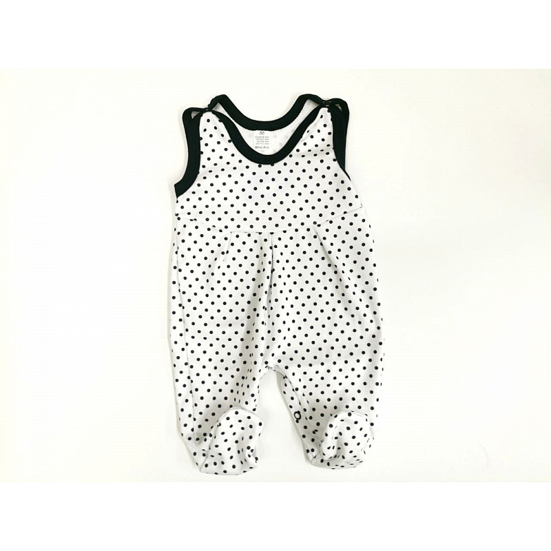 ZUZIA Romper 56.size, JEŽ 171/56 white/dark blue dots