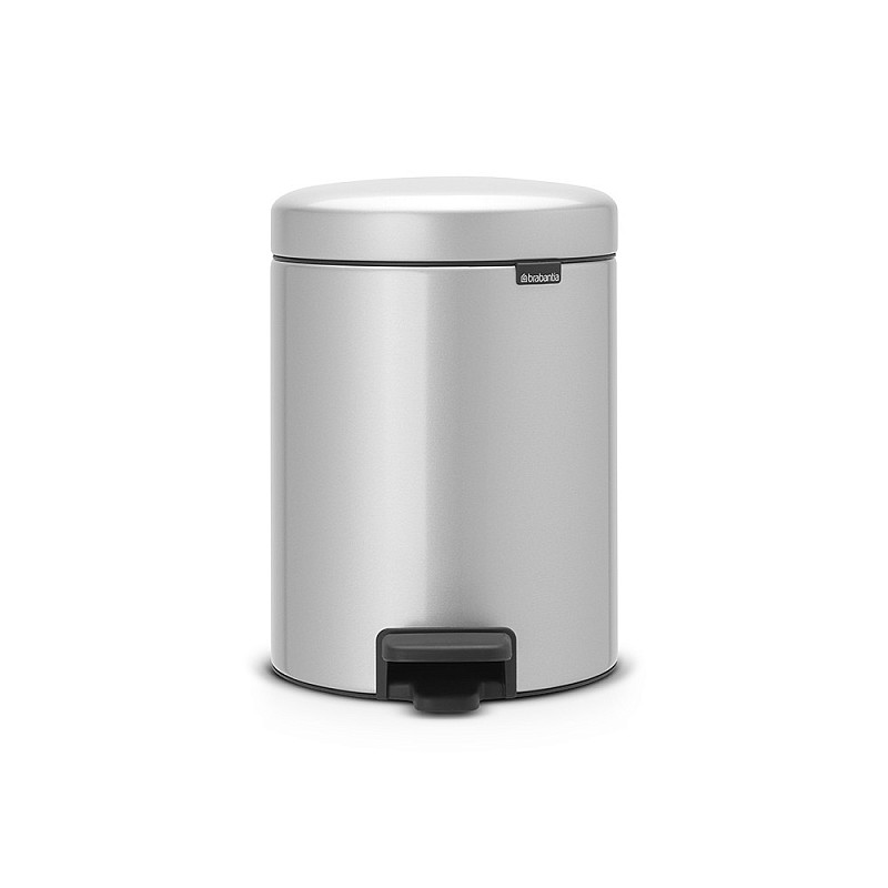 BRABANTIA Pedal Bin NewIcon, 5 l, Metallic Grey