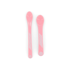 Twistshake 2x Feeding Spoon Set 6+m Pastel Pink