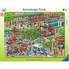 RAVENSBURGER Frame Puzzle Rescue on The Street 36pc. 4+ R 05026