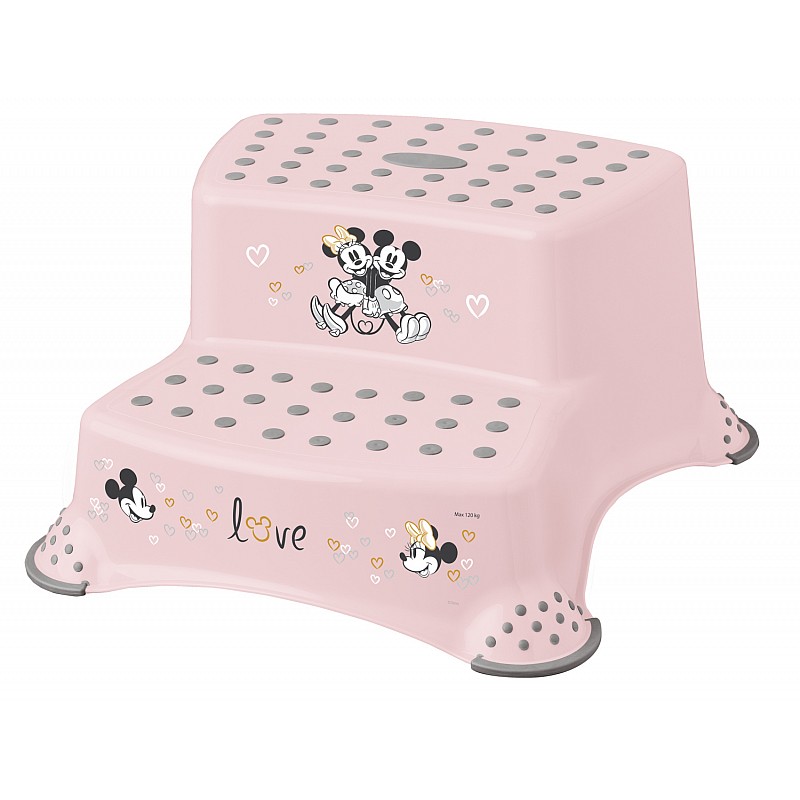 OKT KIDS two-tier step stool Minnie, pink