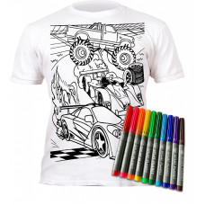 SPLAT PLANET t-shirt with washable marker CARS 3-4y., 70051