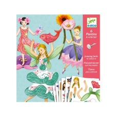 Jumping jacks to colour-in - Fairies