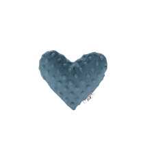 BOCIOLAND pillow with cherry bones MINKY HEART BLUE BOC0219