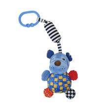 LORELLI Hanging toy with rattle CAMPANULA - DOG BLUE, 1019135 0004