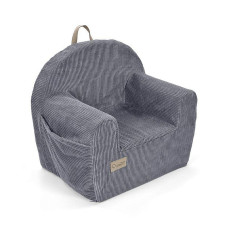 KLUPS VELVET soft armchair GREY