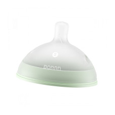 BORRN Silicone Teat (2K Structure) (Green color) Slow flow, Breast-like, Anti-colic 0m+