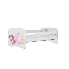 KOCOT KIDS Bed babydreams white fairy with wings without drawer with mattress 180/80