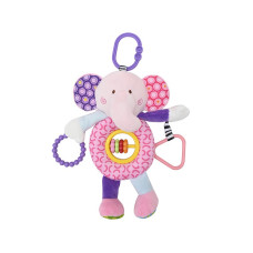 LORELLI Activity hanging toy ELEPHANT PINK, 1019141 0005