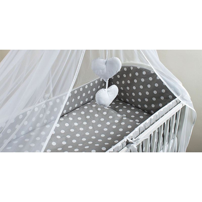 ANKRAS DOTS bed linen 5 parts 135x100sm - 360sm - Gray