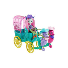 Enchantimals Seahorse Carriage Doll coach Sandella Seahorse & Serafina & Kira, FKV61