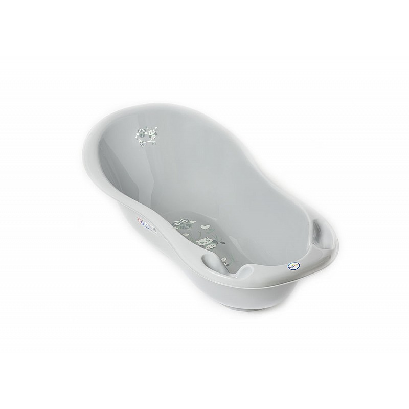 TEGA BABY OWL Baby bath with plug 86cm, SO-004 grey