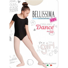 BELLISSIMA Tights for girls DANCE 50 panna 4 - 116, 128, 140, 152, 164cm