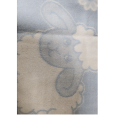 URGA wool blanket 90x60cm, LAMB, light blue, SALE