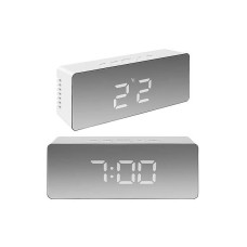 MPORT Mirror - alarm clock, white MXA034