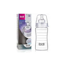 LOVI DIAMOND PURE 250ml glass bottle with a silicone teat 3m + 74/200