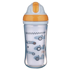 CANPOL BABIES Sport Cup with Silicon Flip Top Straw 260ml 74/053 Cars