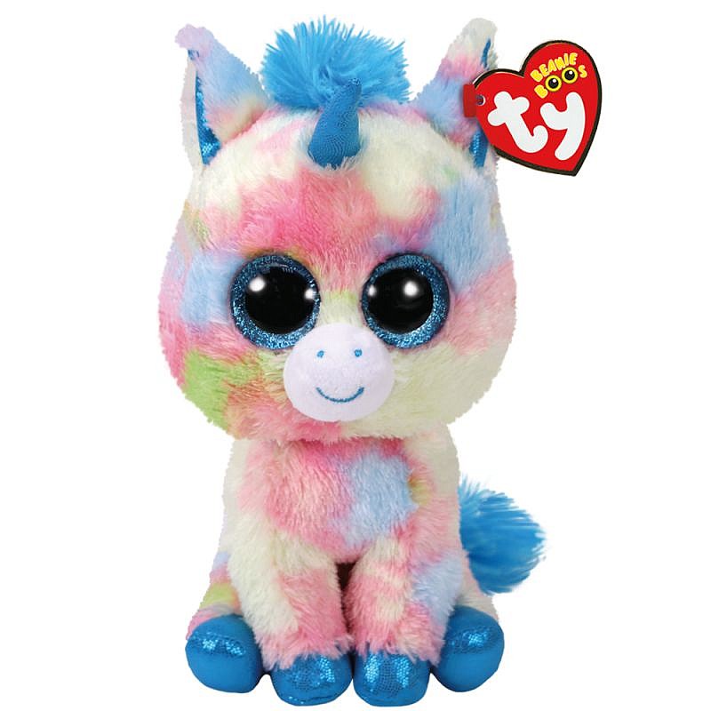 TY Beanie Boos Toy BLUE UNICORN BLITZ 15.5sm, TY36877