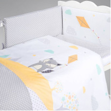 KLUPS 3-piece bedding set Raccoon with a kite 135h100sm H240C3