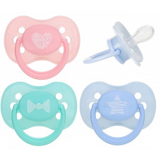 CANPOL BABIES Silicone symmetrical dummy PASTELOVE 0-6m + 22/416