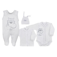 KOALA FOX LOVE Set of 4 parts of size 50 white 07-600