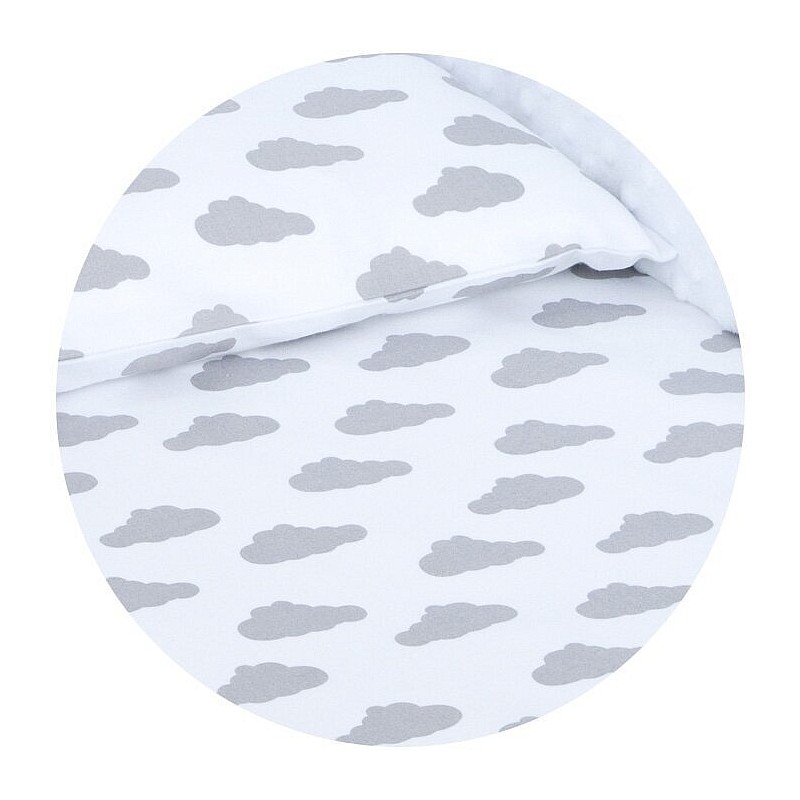 MamoTato bed linen set 2D/ 135x100cm CLOUDS, white 12829