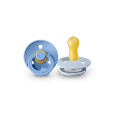 BIBS Colour pacifiers Blue / Baby Blue 0-6m, 2pcs.